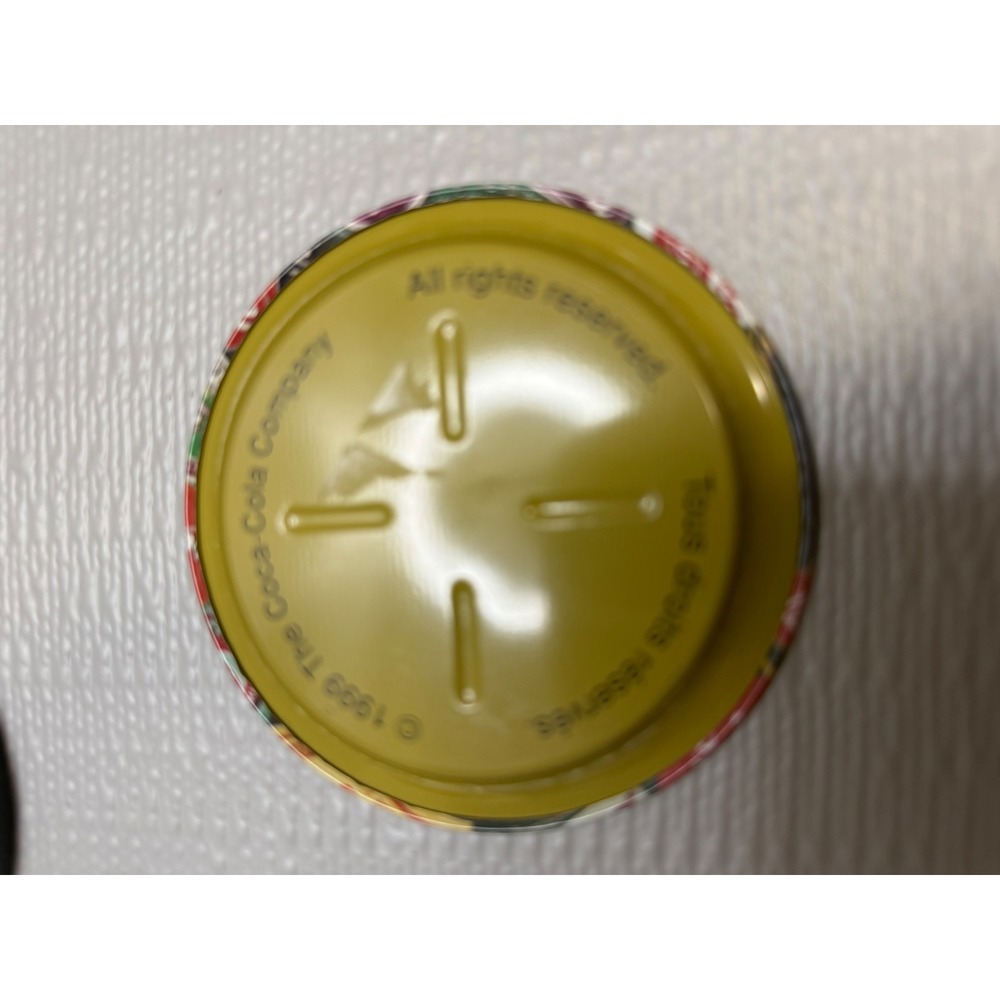 Vintage 1999 Coca-Cola Mini Metal Tin Coaster Tray Six Pack Bottle Design 3.25" - Picture 2 of 3
